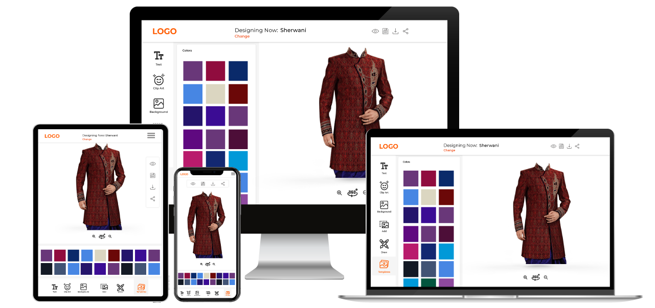 Men Sherwani Customization Software